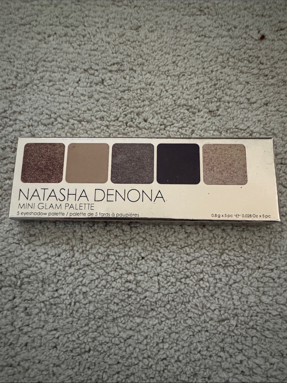 Natasha Denona Mini Glam Palette - Brown, Taupe, Charcoal, Champagne, Bronze